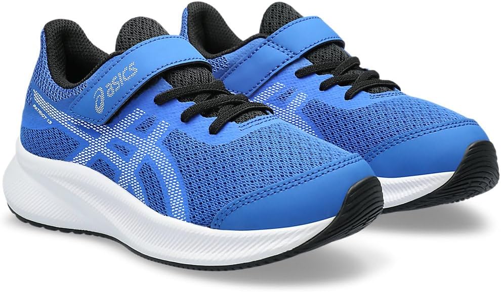 ASICS Jungen Patriot 13 Ps Sneaker 27 EU Illusion Blue White, 27 EU Illusion Blue White