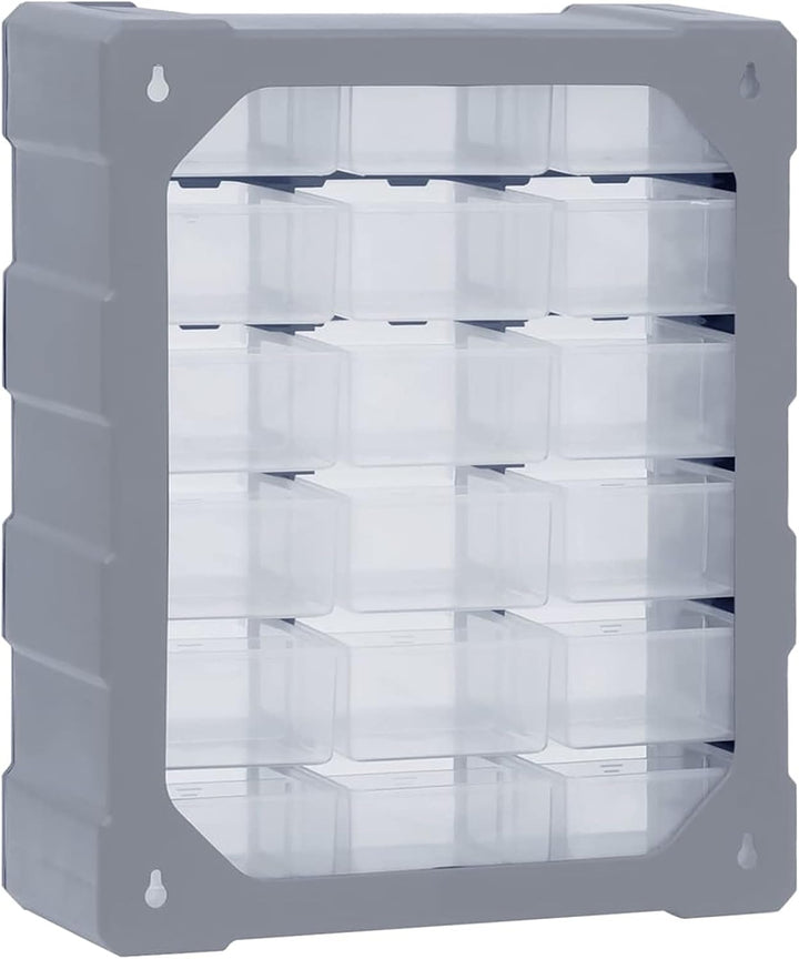 Multi-Schubladen-Organizer 18 Schubladen Sortierkasten Sortimentskoffer Sortimentsbox Kleinteilemaga