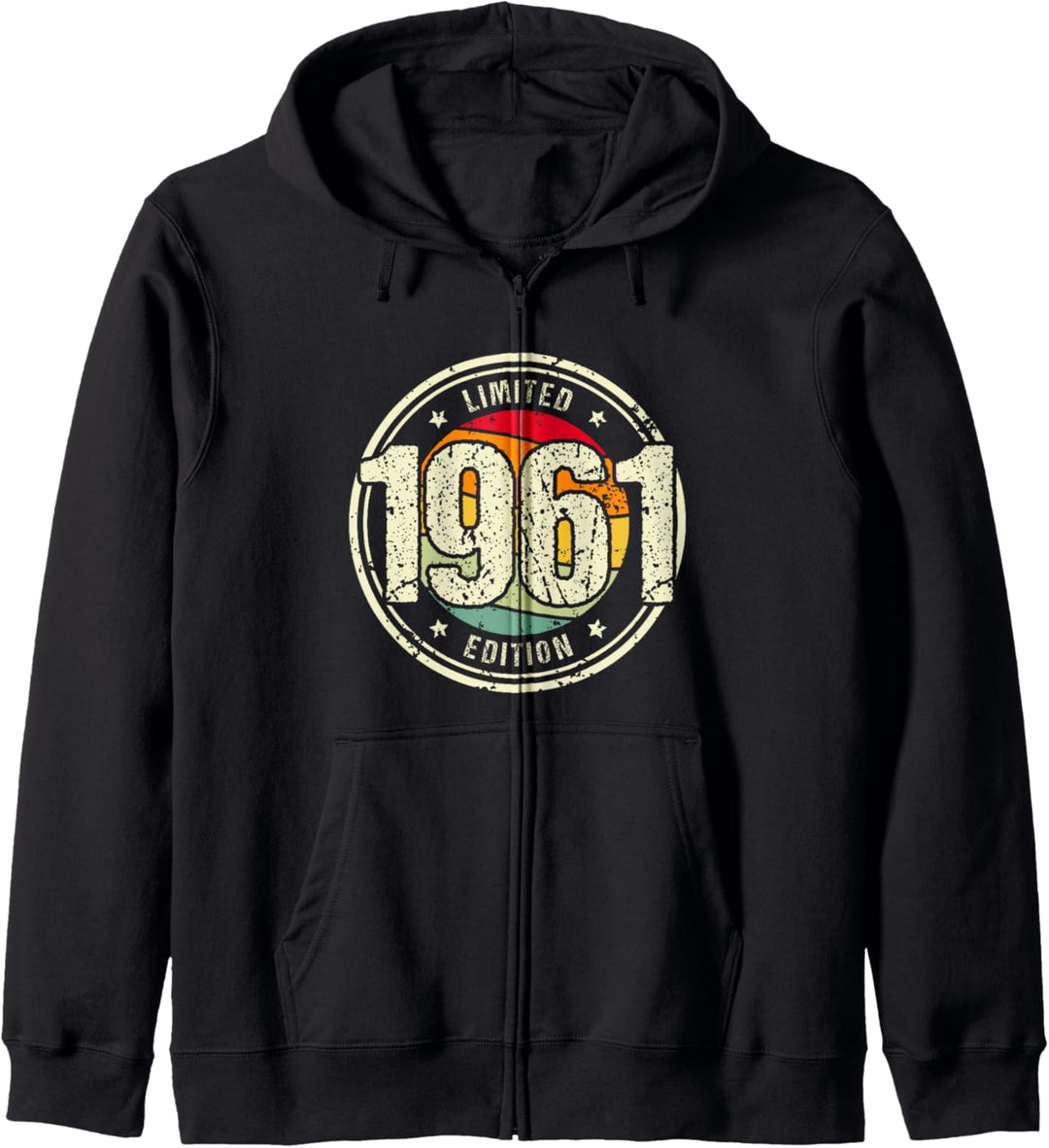 Retro 63 Jahre Jahrgang 1961 Limited Edition 63. Geburtstag Kapuzenjacke