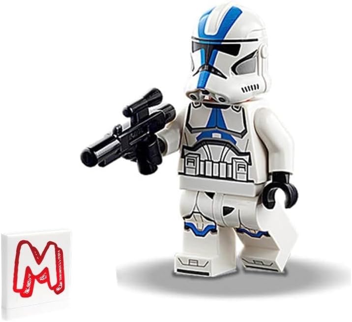 LEGO Star Wars The Clone Wars Minifigur – 501st Legion Clone Trooper mit Blaster und Minifigureland