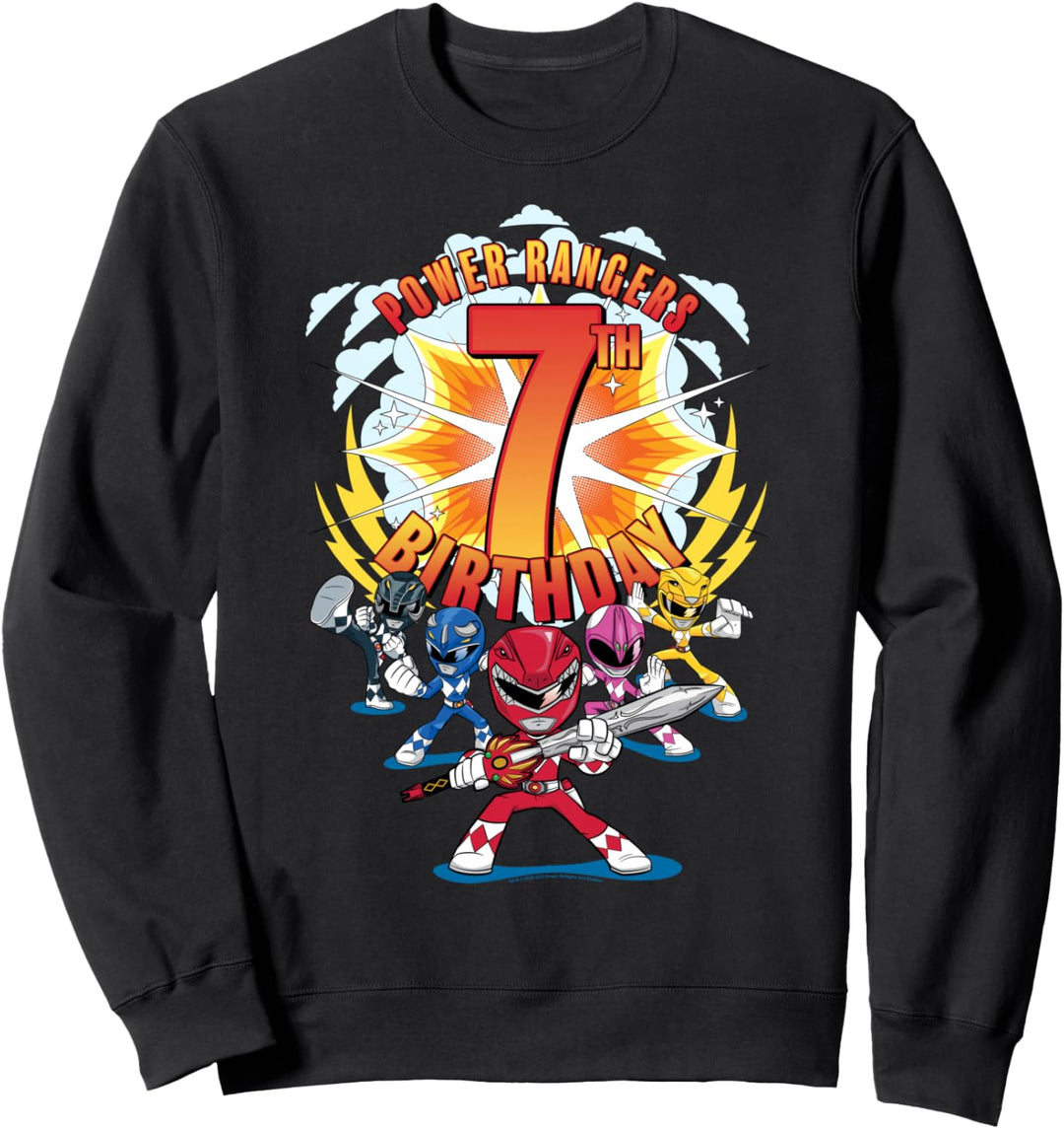 Power Rangers Awesome 7th Birthday Mini Action Shot Sweatshirt