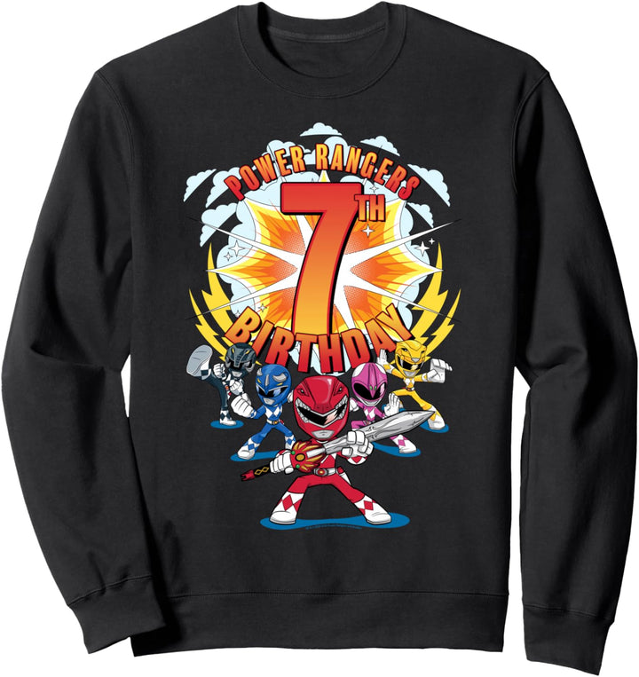 Power Rangers Awesome 7th Birthday Mini Action Shot Sweatshirt