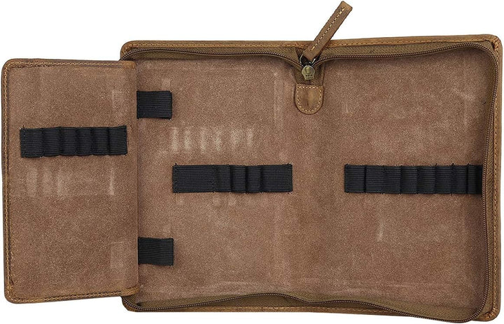 Greenburry Vintage Leder Stifteetui Federmäppchen Stiftemappe Mäppchen 1574-25