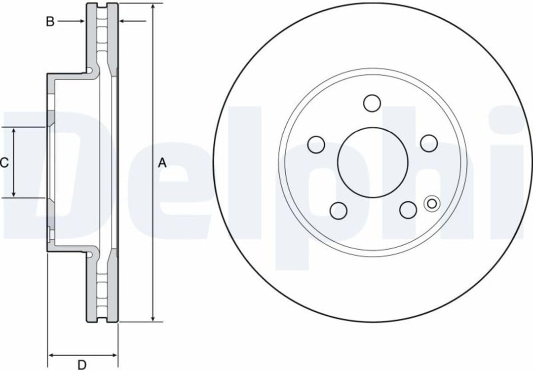 Delphi Bremsscheiben Set Vorne Belüftet Ø 295Mm | 2X Bg4945C