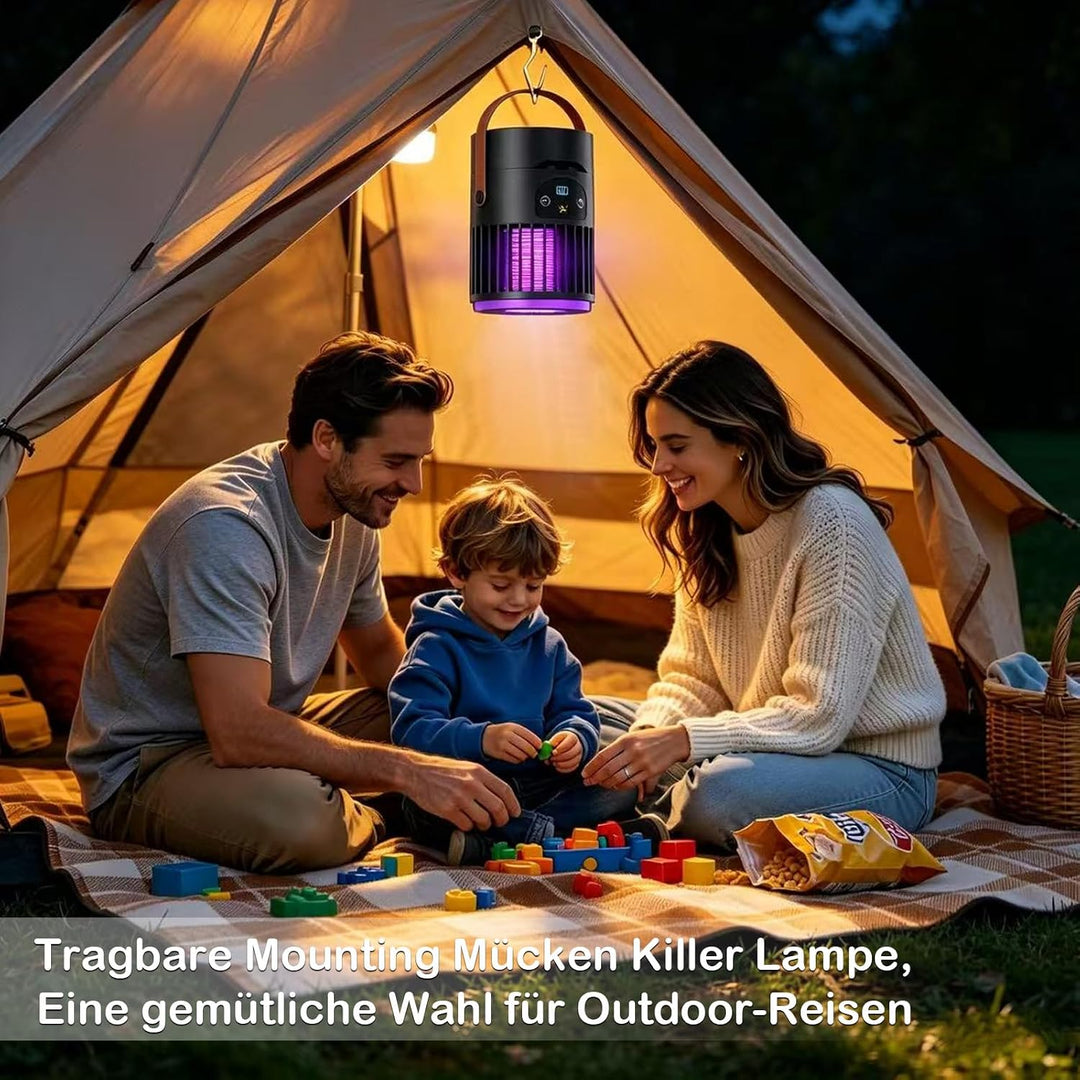 USB-Tischventilator, Mückenvernichter, für Haus, Büro, Camping | Tischventilator leise, 5-Stufen, Ak