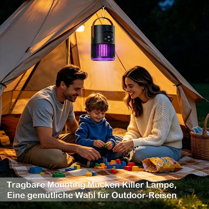 USB-Tischventilator, Mückenvernichter, für Haus, Büro, Camping | Tischventilator leise, 5-Stufen, Ak