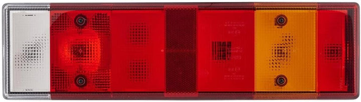 HELLA - Heckleuchte - Glühlampe - 24/12V - Anbau/geschraubt - Lichtscheibenfarbe: mehrfarbig - Steck