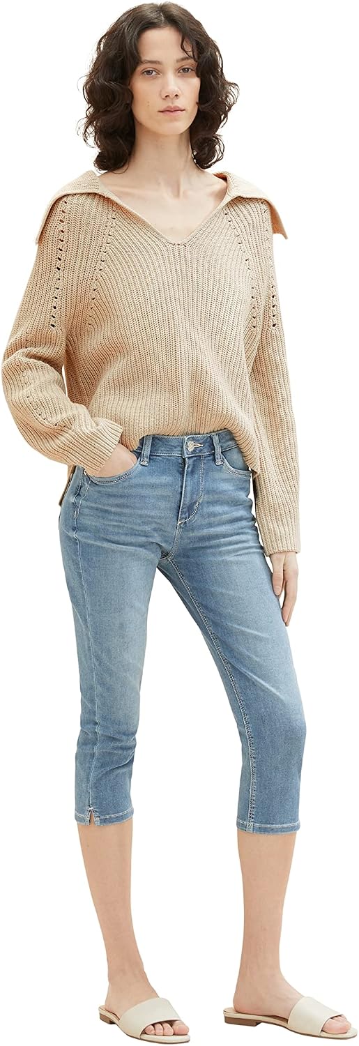 TOM TAILOR Damen Kate Capri Jeans
