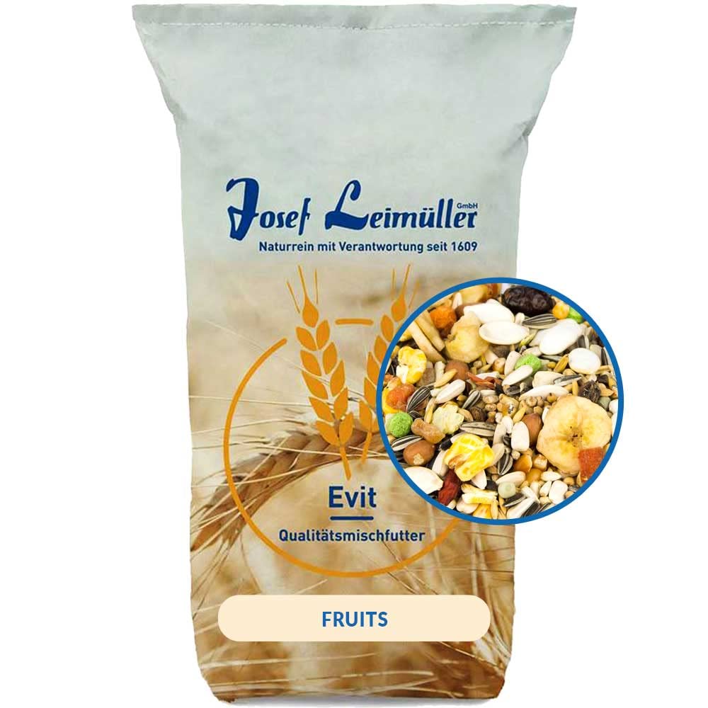Leimüller Papageienmüsli mit Trockenfrüchte 20 kg, 20 kg