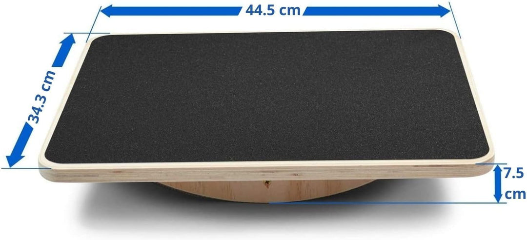 Yes4All Balance Board inkl, Übungsposter mit Griff und rutschfester Oberfläche; Premium Kunststoff-W