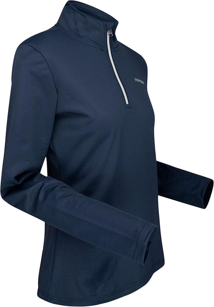 Damen Langarmshirt HVPLumi in 2 trendigen Farben L Navy, L Navy