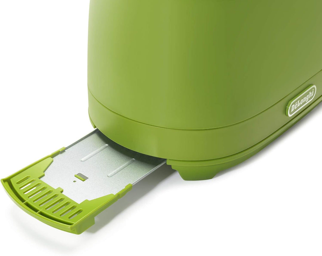 De Longhi CTLAP2203 Toaster mit Zange, 550 Watt. grün, Grün
