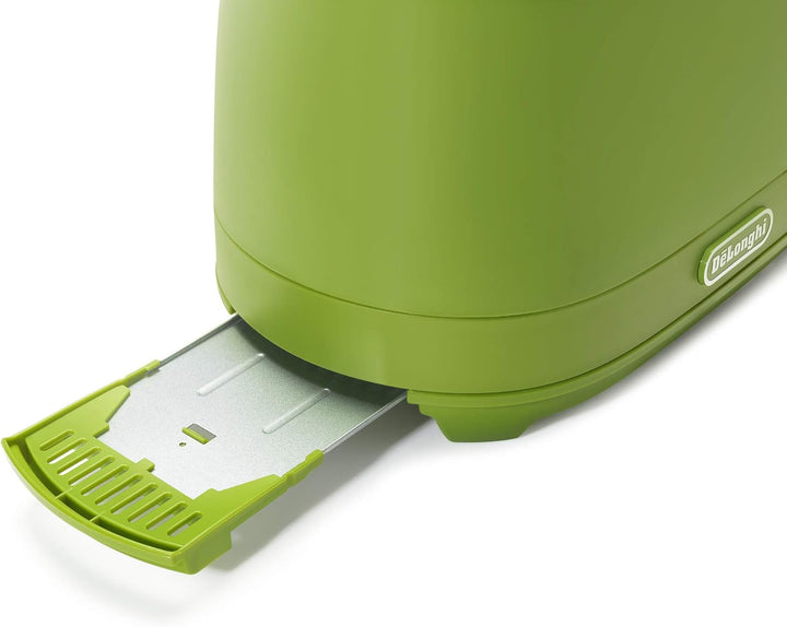 De Longhi CTLAP2203 Toaster mit Zange, 550 Watt. grün, Grün