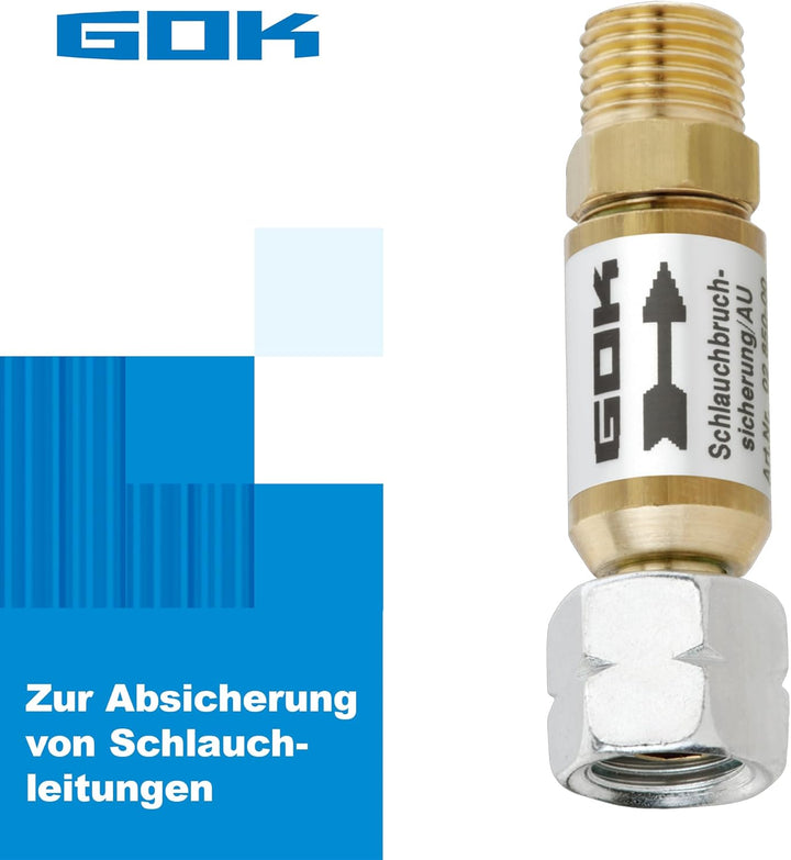 Schlauchbruch-Sicherung Grösse->30mbar
