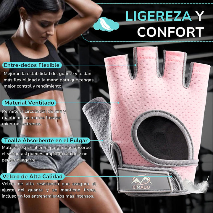 Fitnesshandschuhe | Crossfit-Handschuhe für Damen und Herren, atmungsaktiv, rutschfest und gepolster