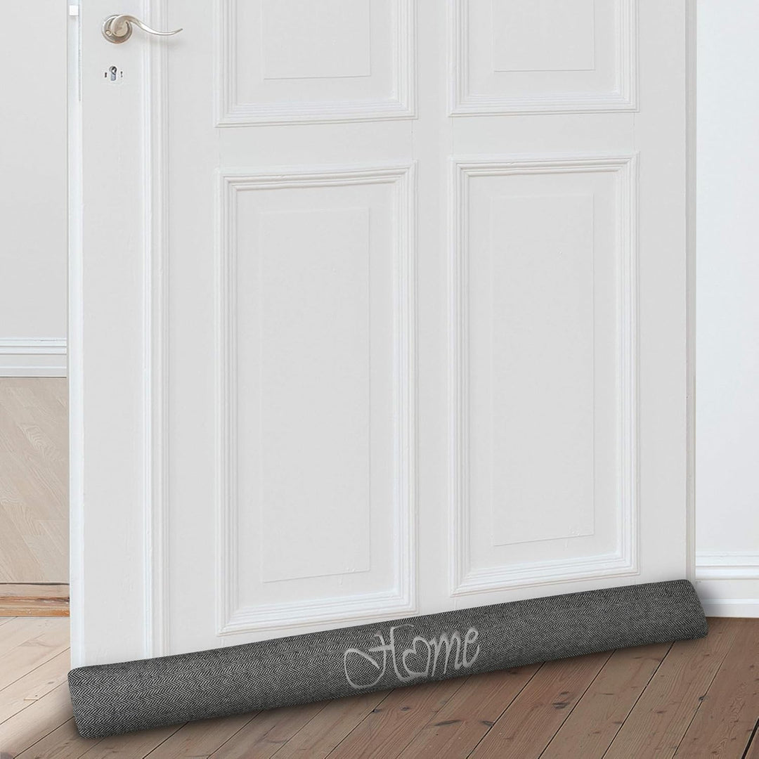 Beautissu 2er Set Zugluftstopper 120 cm lang Tuuli HO - Windstopper als Türvorleger, Haustür Rolle u