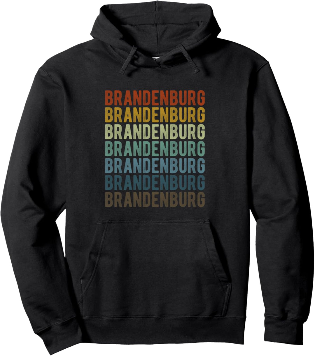 Brandenburg Stadt Retro Vintage Pullover Hoodie