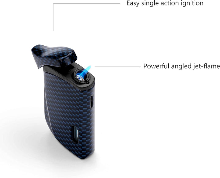 Colibri Falcon Sturmfeuerzeug | Zigarren und Zigaretten Jet Feuerzeug | Windbeständig | Funktioniert