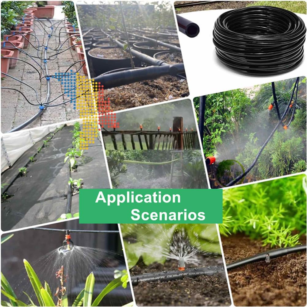 10 Mt Bewässerung Rohr Bewässerungsschlauch 8 / 11mm Garten Tropf PVC Rohr Bewässerung Bewässerungss