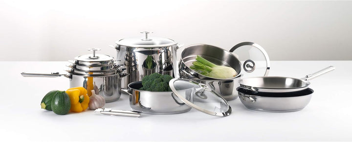 Cuisinox Eclipse – Stieltopf, Edelstahl, 18 cm Kochtopf 18 cm Stahl, Kochtopf 18 cm Stahl