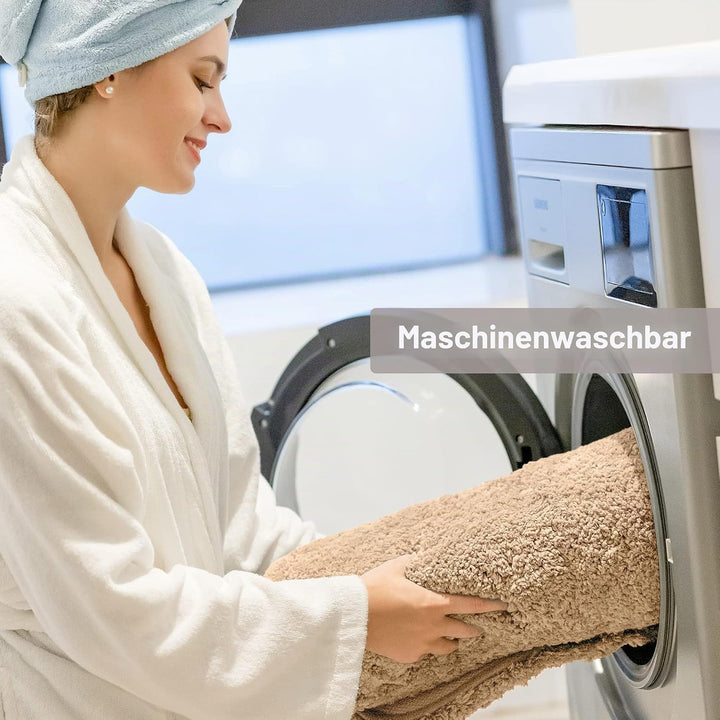 VANZAVANZU Badematte rutschfest Badteppich Verdickt Badezimmerteppich Weich Badeteppich Flauschige M