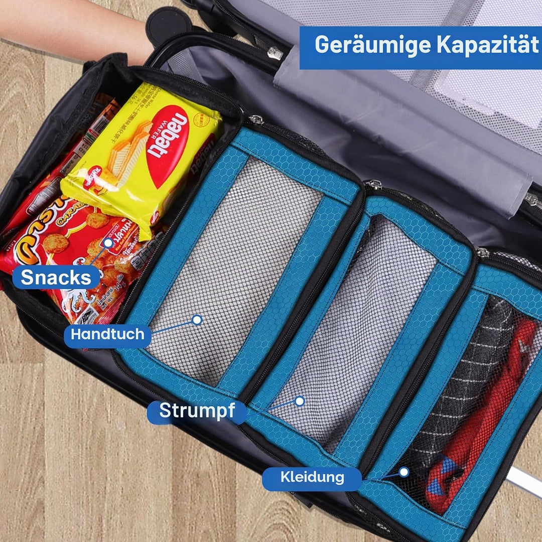 Koffer-Organizer, Reisegepäck-Organizer, tragbar, hängende Reiseregale, zusammenklappbar, zum Aufhän