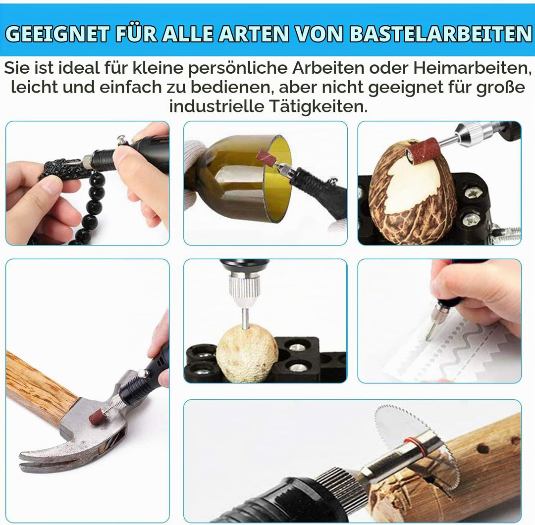Winload Elektrischer Gravierstift, 78 Stück Gravierwerkzeugsatz, Elektro Graviergerät mit Scribe, 52