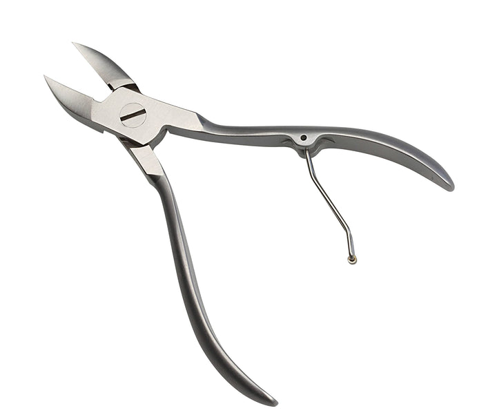 by Hans Kniebes - 11 cm Nagelzange mit Umlegfeder - Präzises Schneiden dicker Nägel - rostfreier Ede