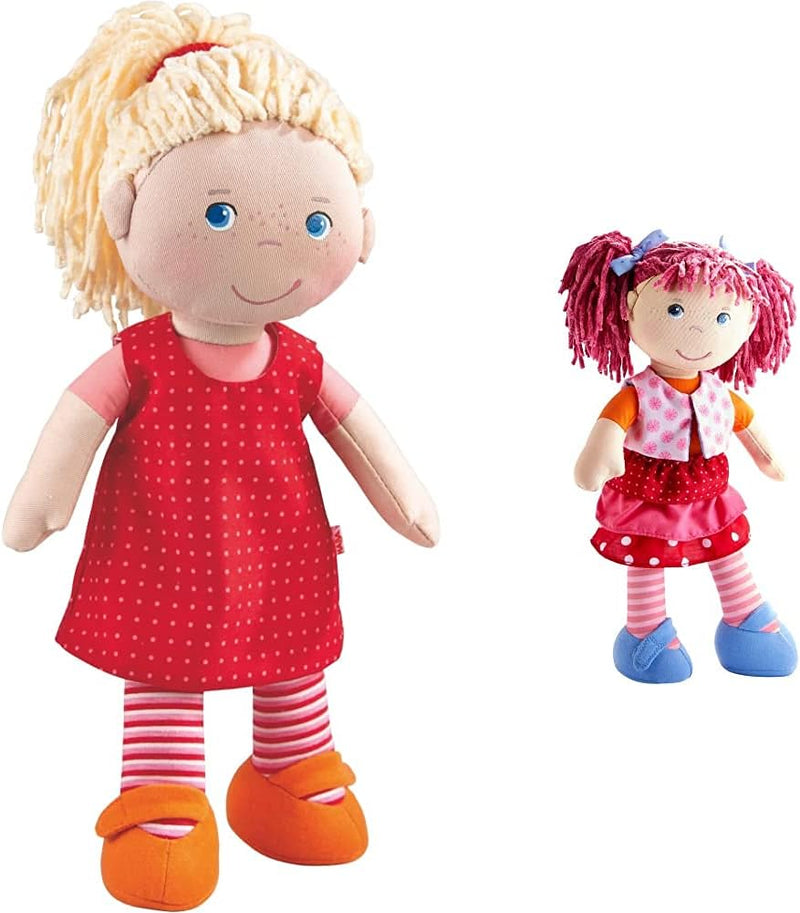 HABA 302108 - Puppe Annelie, Stoffpuppe mit Kleidung und Haaren, 30 cm, Spielzeug ab 18 Monaten & 30