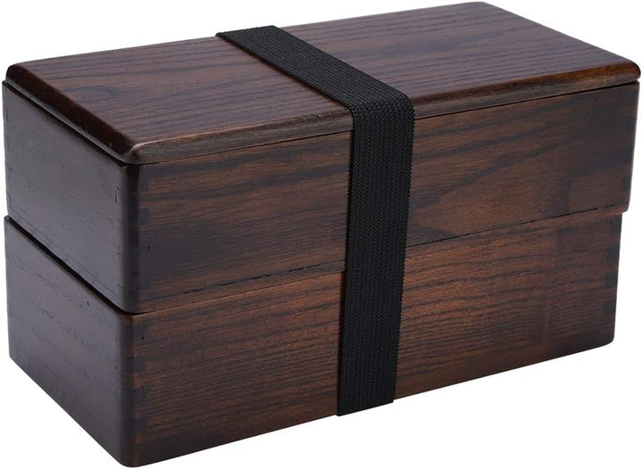 Lunch Boxen, Bento Box Japanisch japanische traditionelle natürliche quadratische hölzerne Lunch Con