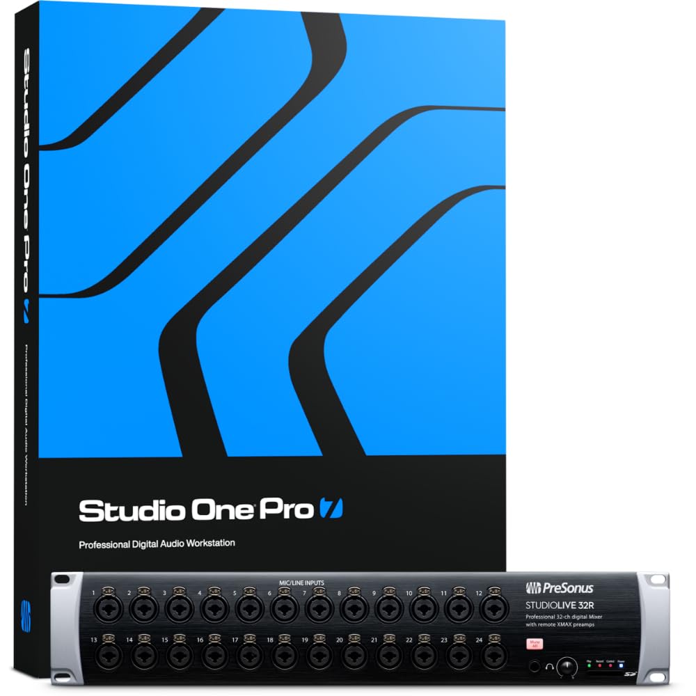 PreSonus StudioLive 32R, 34-Eingang, 32-Kanal Rack-Mixer mischpult, Stage Box und Audio-Interface 32