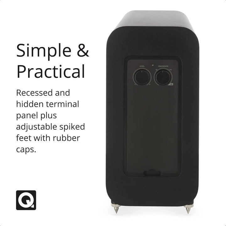 Q Acoustics Aktiver Subwoofer 3060S Schwarz, Schwarz