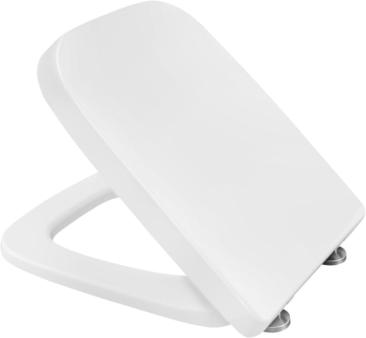 eSituro Toilettendeckel Klodeckel Wc Sitz mit Absenkautomatik Fast Fix/Schnellbefestigung Duroplast