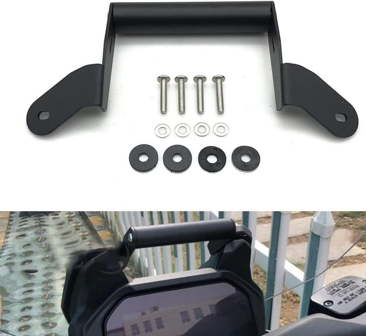SPORTARC Motorrad GPS Navigation Pad Mount Kit für BMW C400GT 2019-2021, Schwarz, Aluminium, Wassera