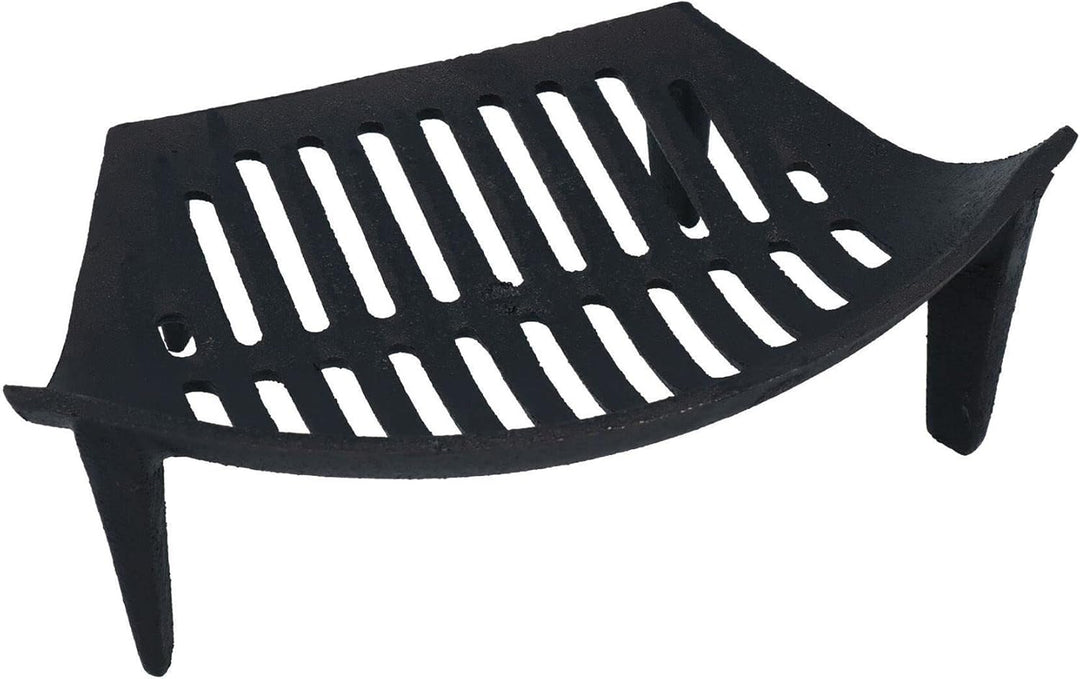 AB Tools 40,6 cm Feuerrost für 45,7 cm Kamin, Gusseisen, Kohlenscheit, schwarz, vorne offener Korb