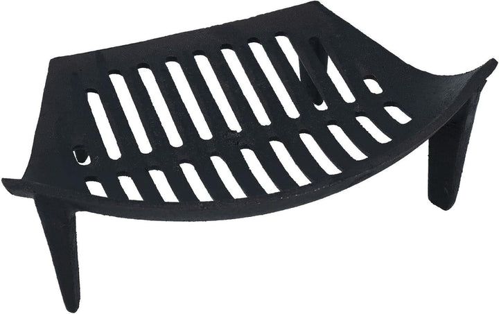 AB Tools 40,6 cm Feuerrost für 45,7 cm Kamin, Gusseisen, Kohlenscheit, schwarz, vorne offener Korb