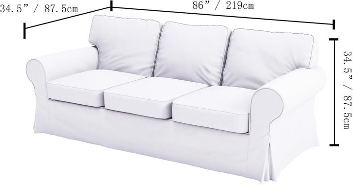 HomeTown Market Strapazierfähiger Sofabezug Ersatz kompatibel für IKEA Ektorp Sofa Cover. Slipcover