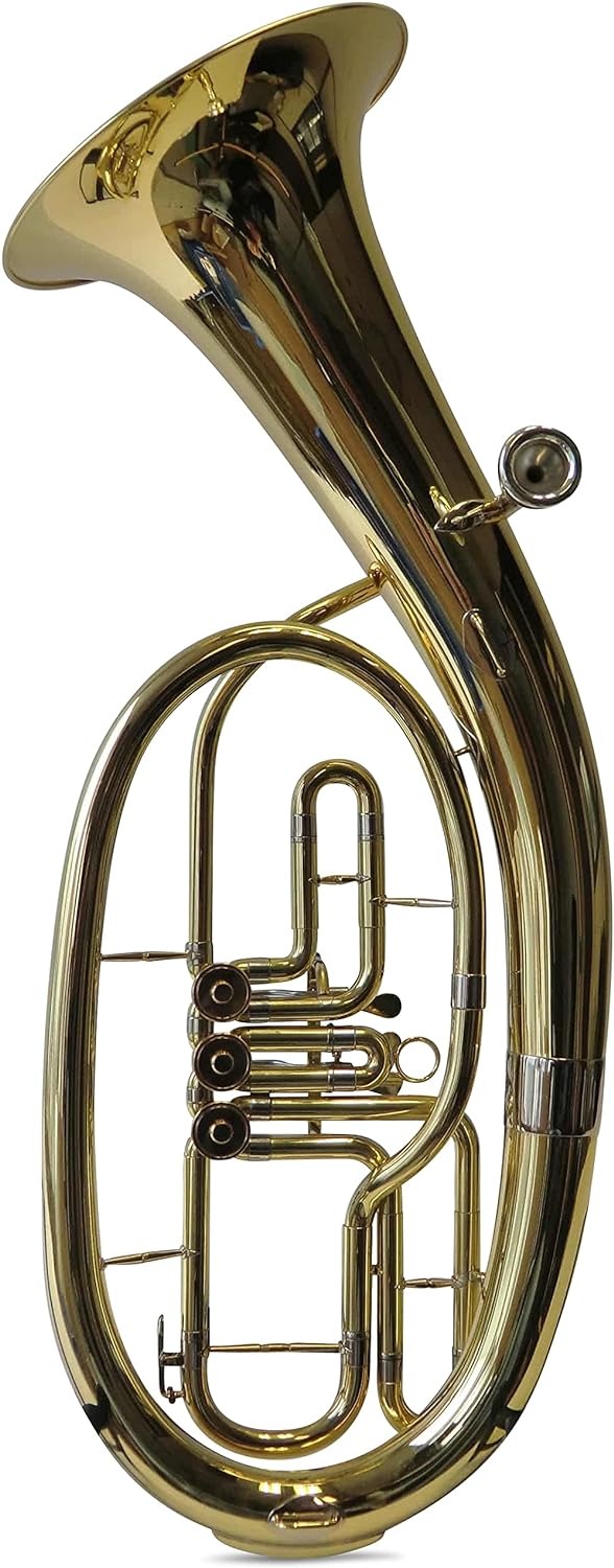 SYMPHONIE WESTERWALD® Tenorhorn/Tenor Horn Gold/Silber, Minibalgelenk, inkl. Luxus-Hartschalenkoffer
