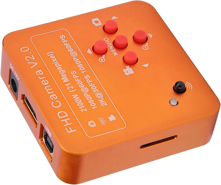 Mikroskop Kamera, Industrie Mikroskop Kamera Set 21MP HDMI USB TF C-Mount 2K 1080P HD Videokamera 22
