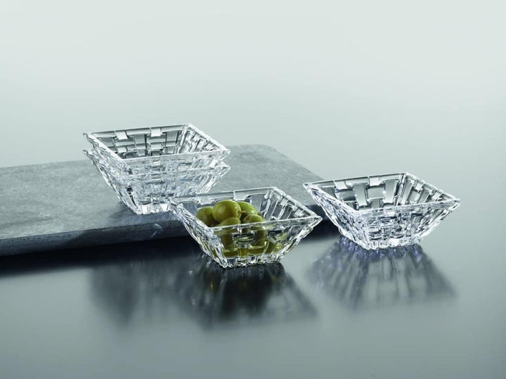 Nachtmann Dipschalen Set Ø 8,5 cm, 4 Stück, Bossa Nova, 97631, kleine Schalen aus Kristallglas, Snac