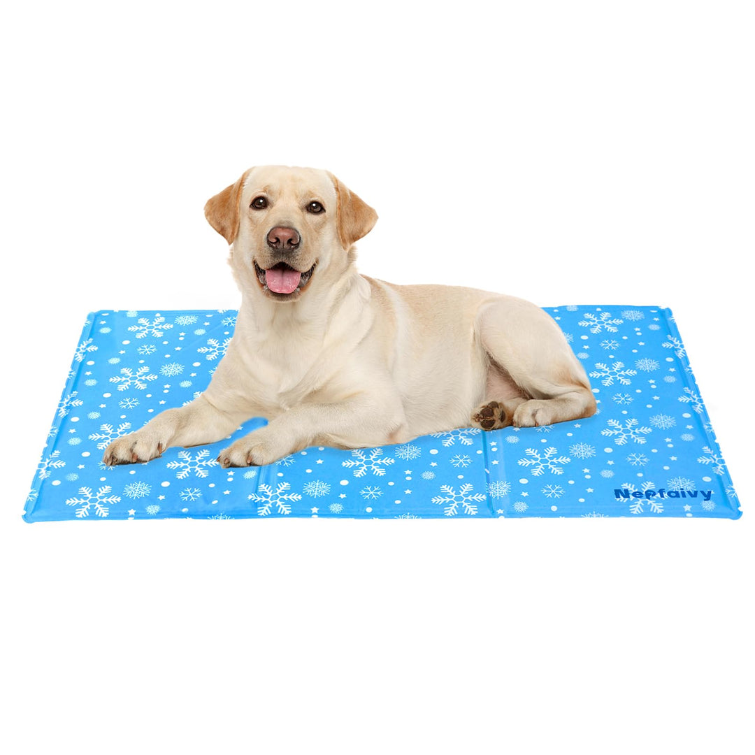 Nepfaivy Kühlmatte Hund und Katze Gross - Kühldecke Hund Selbstkühlend mit Ungiftiges Gel, Hundekühl