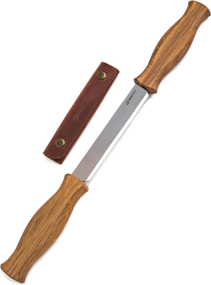 BeaverCraft Ziehmesser mit Lederscheide DK1S-4,3" Straight Shave Knife Holzschnitzwerkzeuge Handwerk