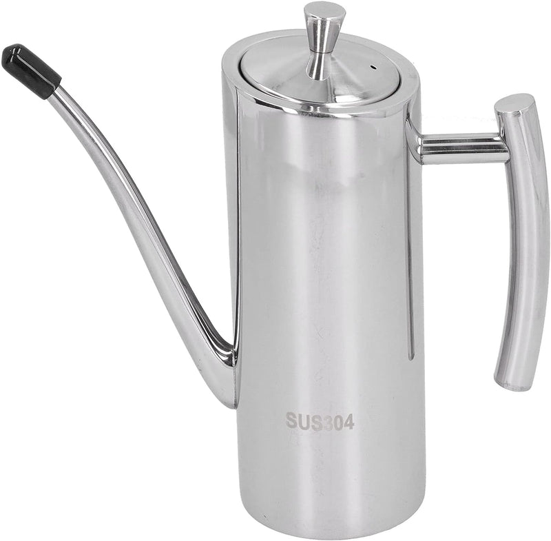 Edelstahl Oil Dispenser Flasche, Olivenöl Pourer Stopper Pot Sojasauce Essig Cruet Drizzler Ölbehält