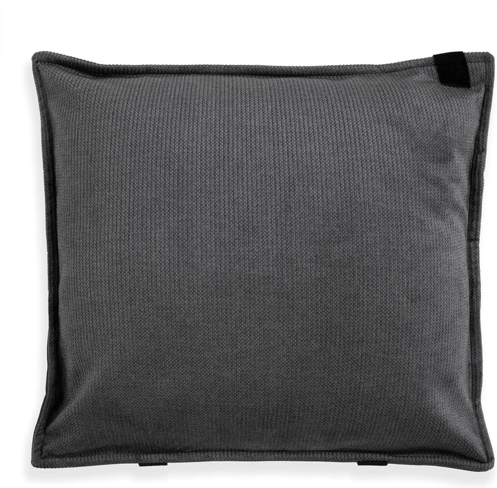 KNIT FACTORY - Otis Kissen - Dekokissen - Sofakissen - Mit Kissenfüllung - 50x50 cm - Anthrazit, Ant