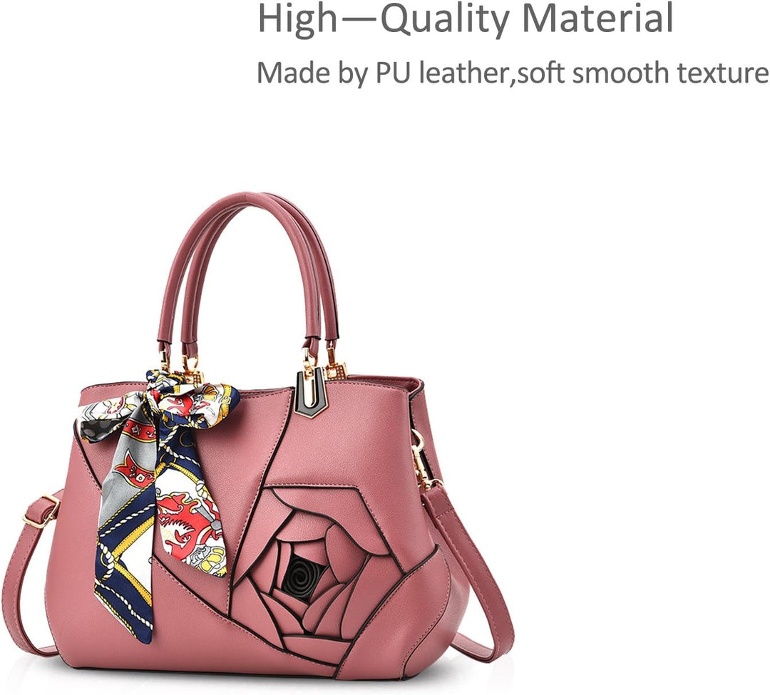 NICOLE&DORIS Frauen Blumen Top Handle Handtaschen Umhängetasche Crossbody Tasche Tote Satchel für Da