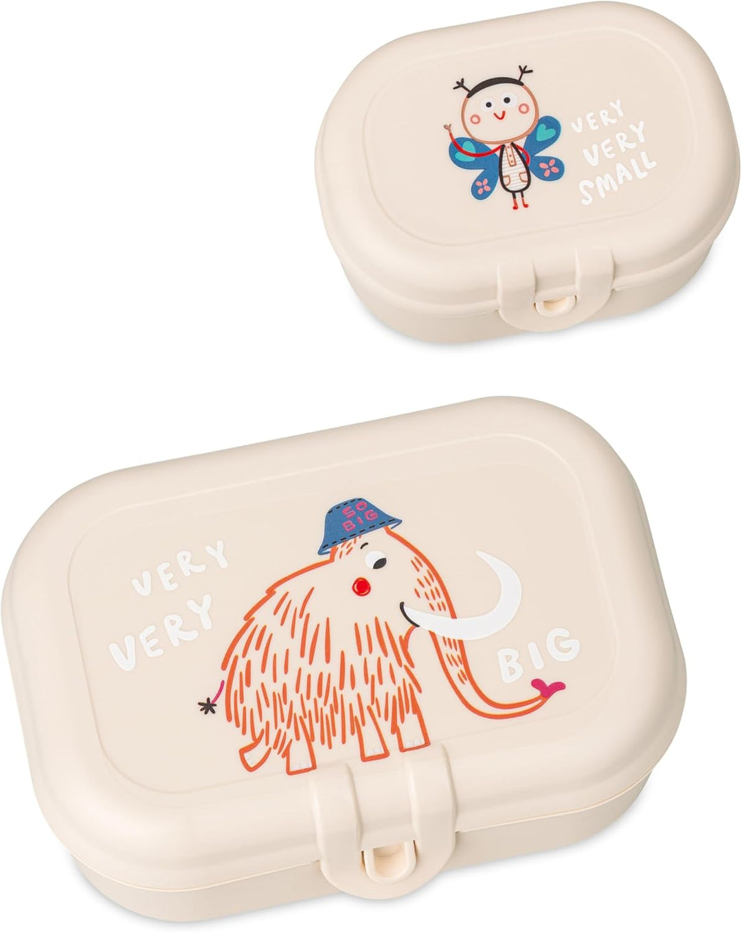 Koziol VERY VERY TO GO Lunchboxset + Trinkflasche 200 ml | für Kinder ab 6 Monaten | biozirkulärer K