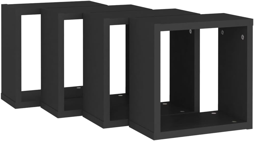 vidaXL 4X Würfelregal Wandregal Hängeregal Cube Lounge CD Regal Dekoregal Bücherregal Schweberegal W
