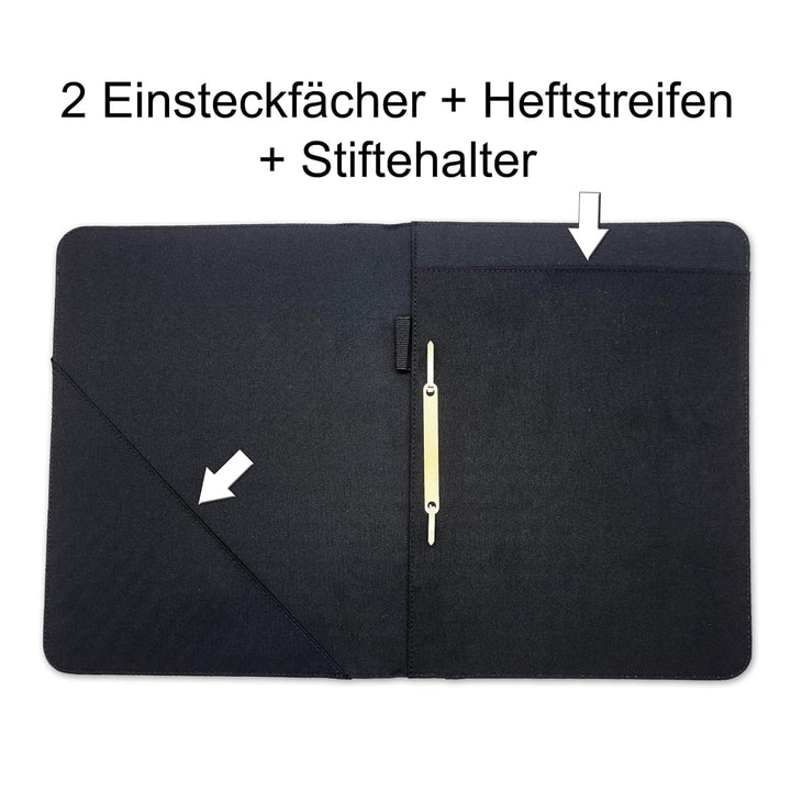 Zeugnismappe mit Name | Zeugnismappe personalisiert | mit Klarsichthüllen A4+ | Urkundenmappe | pers