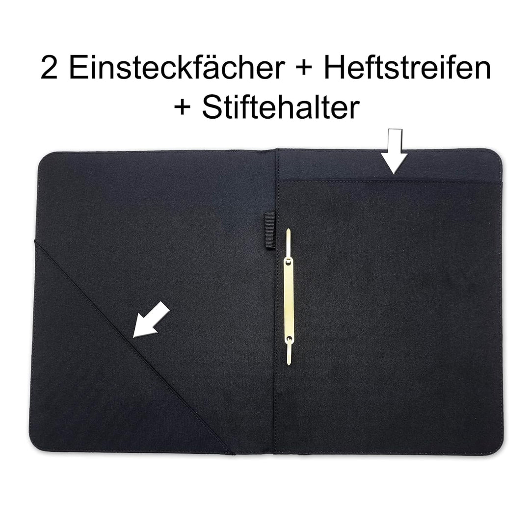 Zeugnismappe mit Name | Zeugnismappe personalisiert | mit Klarsichthüllen A4+ | Urkundenmappe | pers