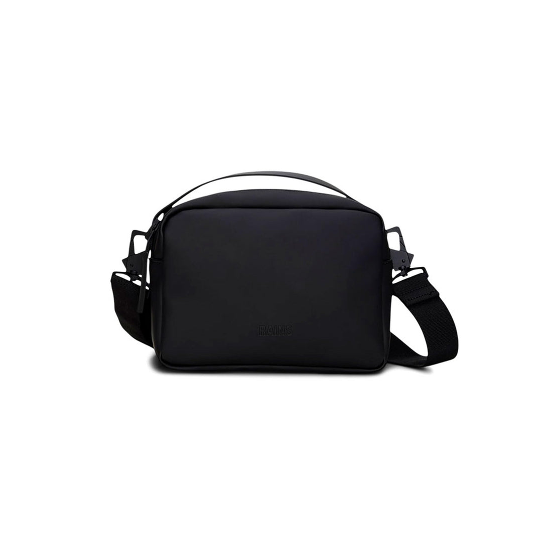 RAINS Unisex Waterproof Crossbody Bag, Sling Bag, Fanny Bag - Versatile Black Box Bag for Women &amp; Me